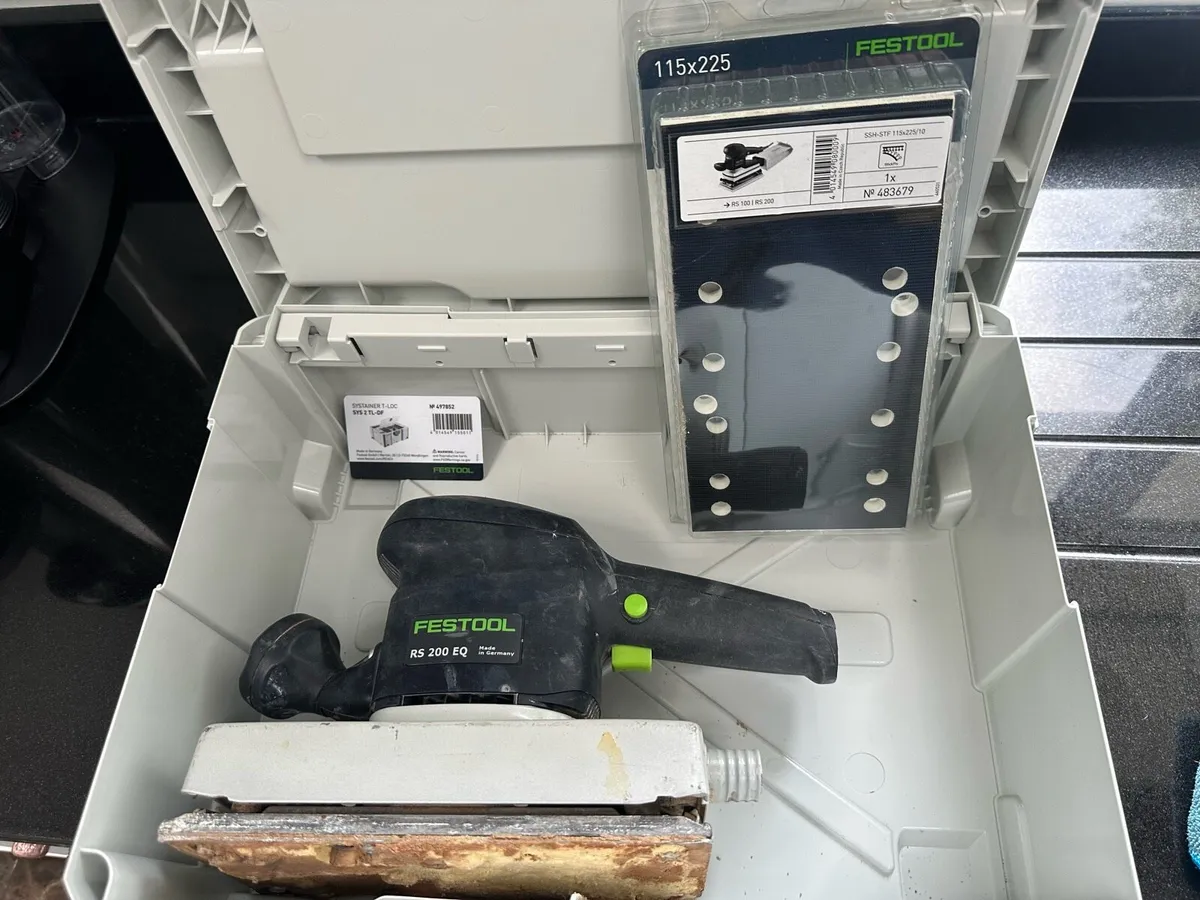 Festool RS 200 EQ sander in Systainer with new pad - Image 3