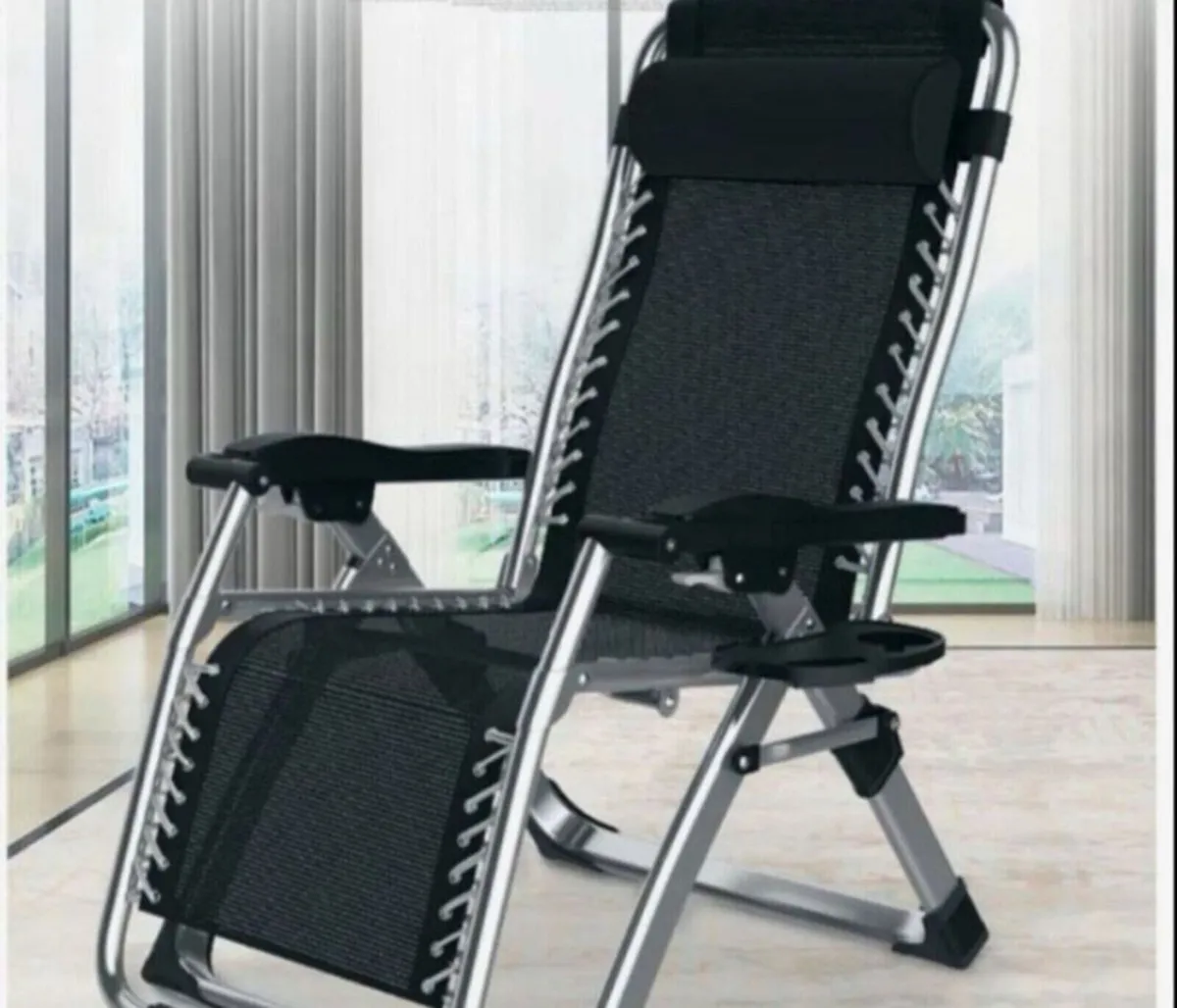 2 Garden beach camping terrace chairs - Image 2
