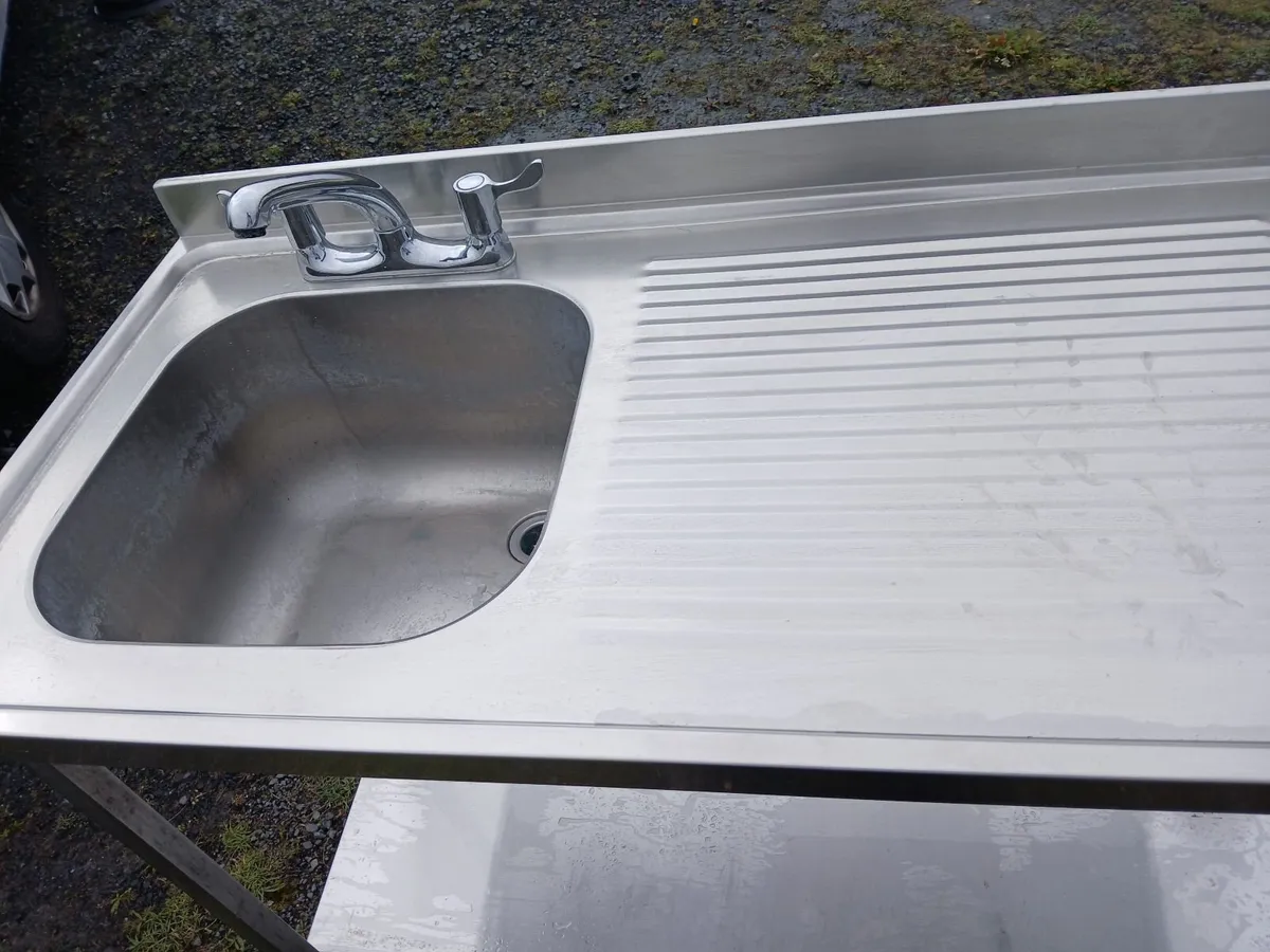 Staneless steel cabbinet sink unit complete - Image 1