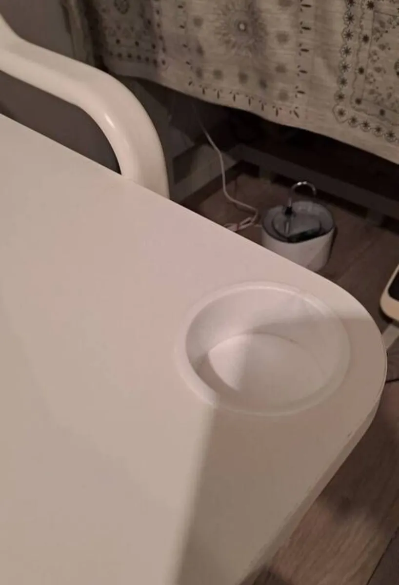White Steel Gaming Desk - Image 4