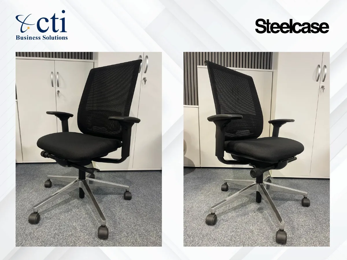 4 x Steelcase Reply Office Chairs - Pristine - Image 1