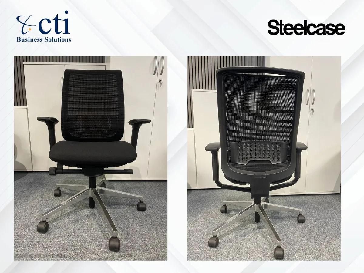 4 x Steelcase Reply Office Chairs - Pristine - Image 2