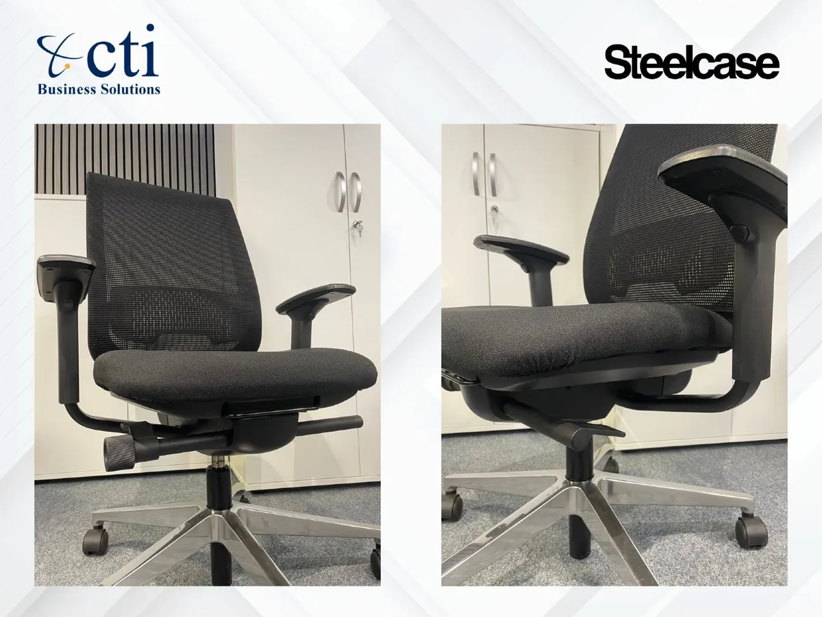 4 x Steelcase Reply Office Chairs - Pristine - Image 3