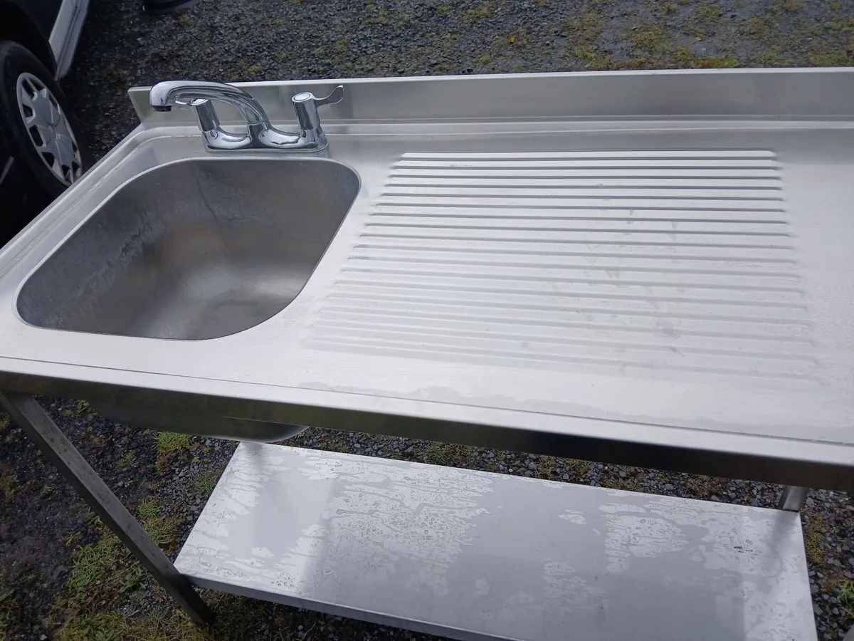 Staneless steel cabbinet sink unit complete - Image 2