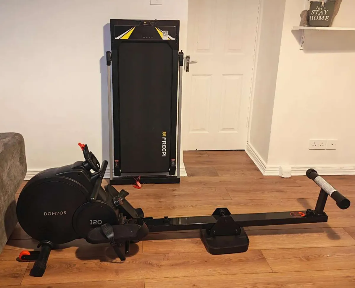 TREADMILL WALK PAD/ ROWING MACHINE - Image 1