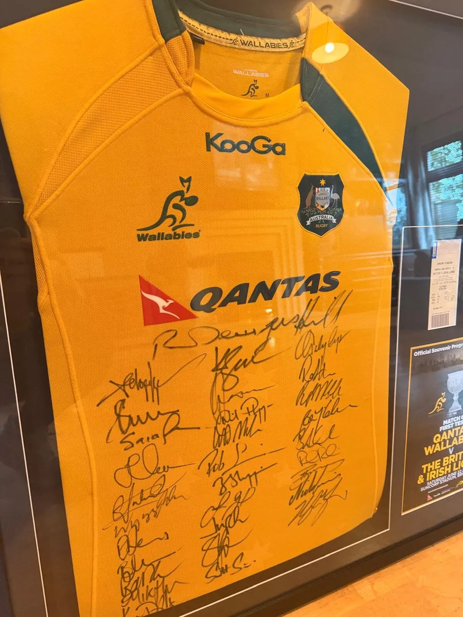 British&Irish Lions vs Wallabies Signed Jerseys - Image 2