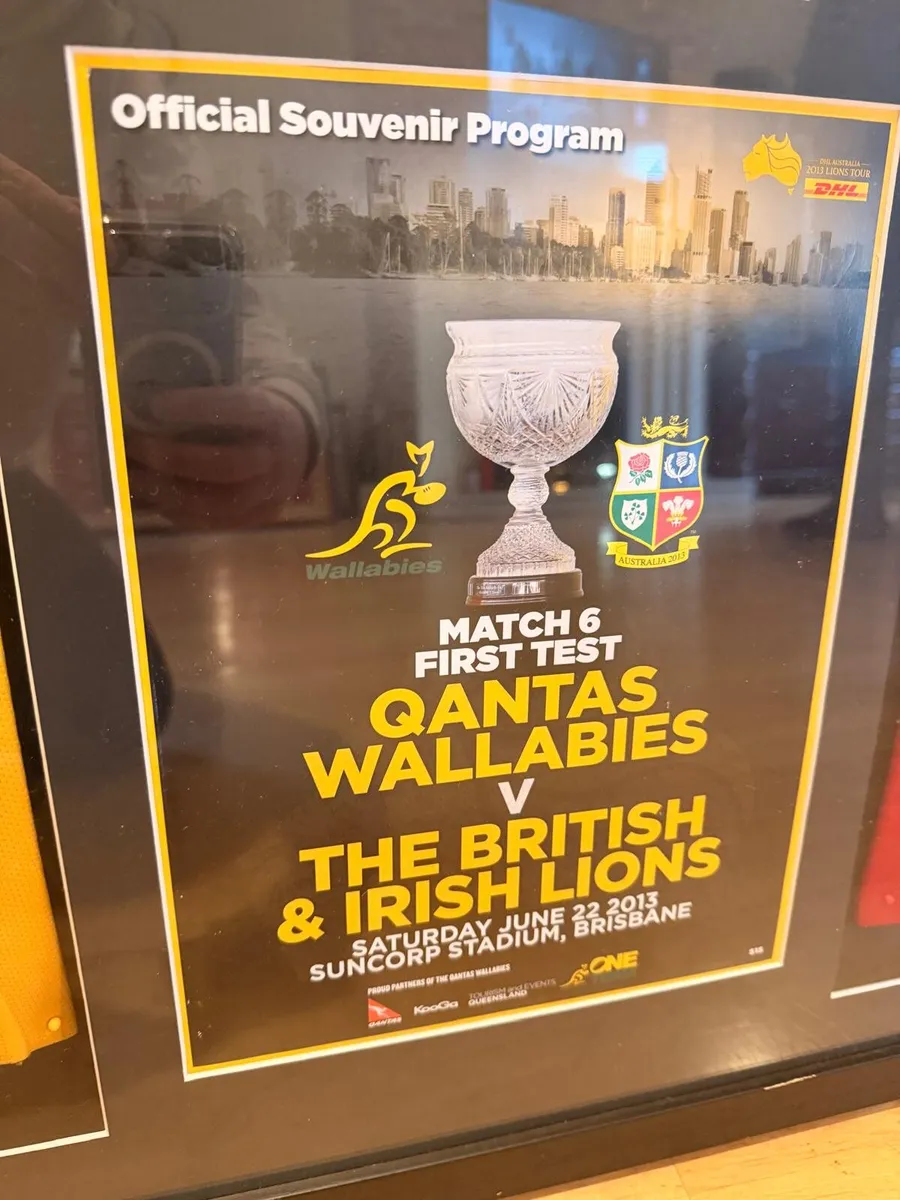 British&Irish Lions vs Wallabies Signed Jerseys - Image 4