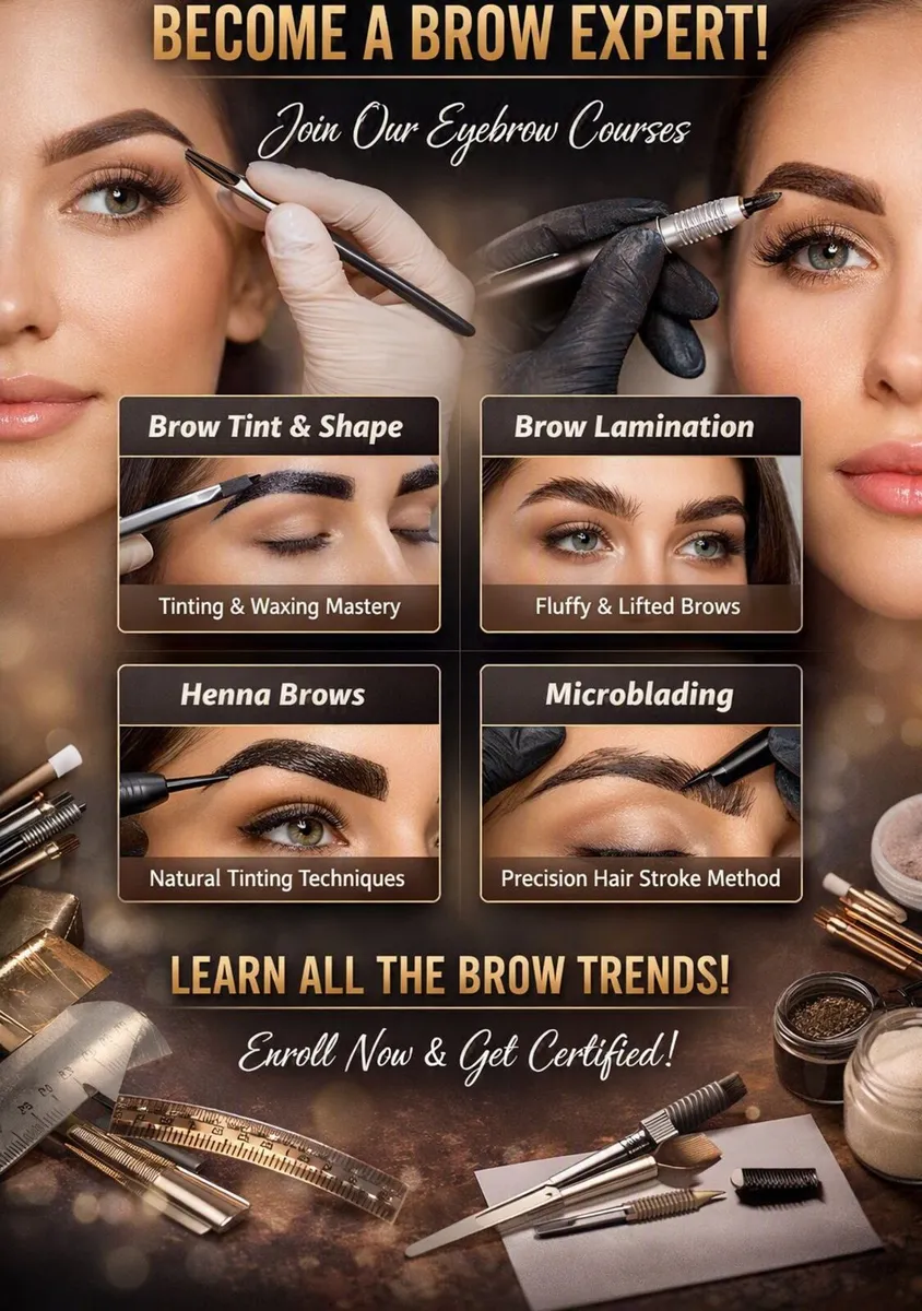 Eyebrow Courses – Fully Accredited – From Only €49