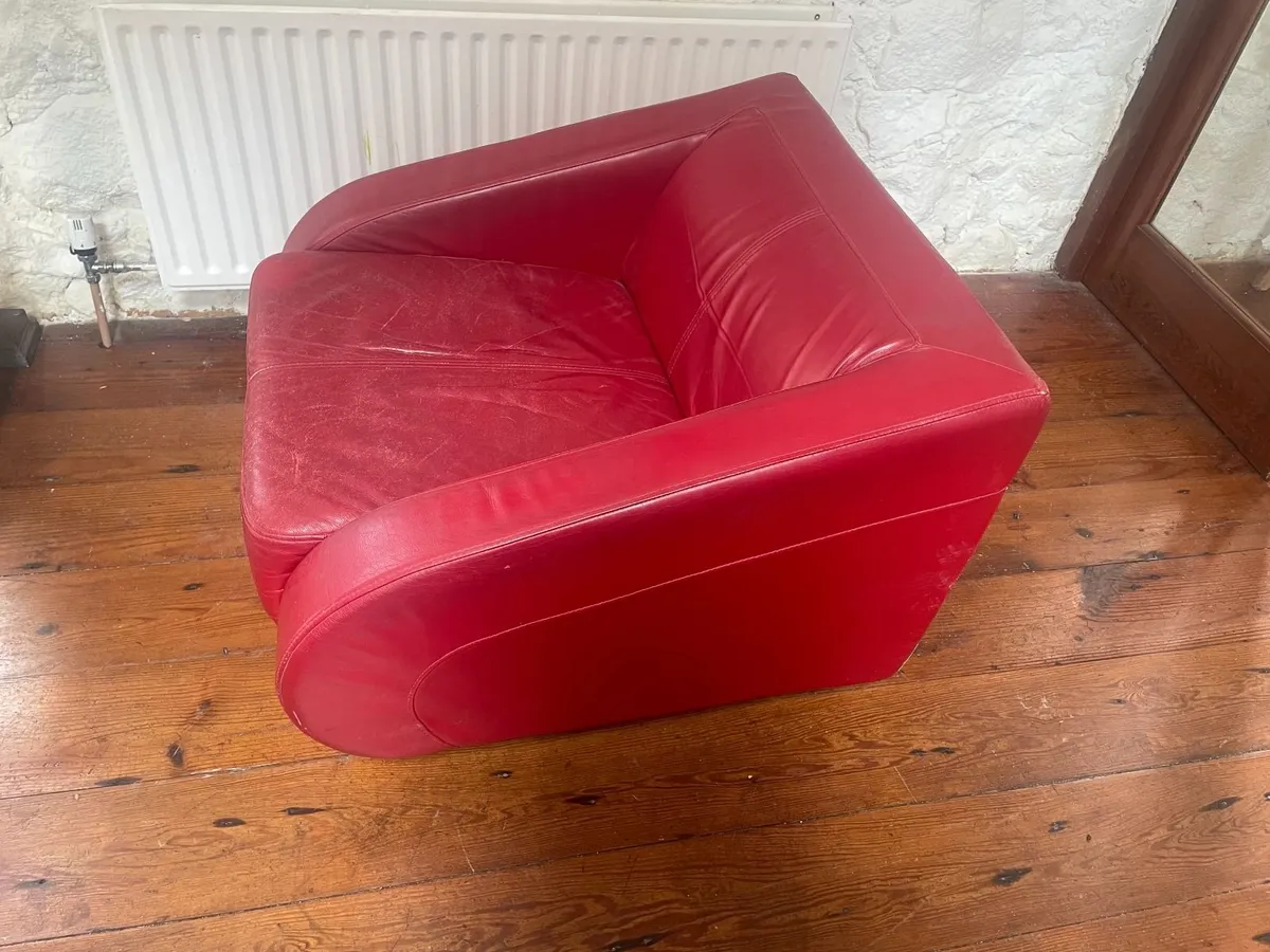 Leather swivel chair - Image 4