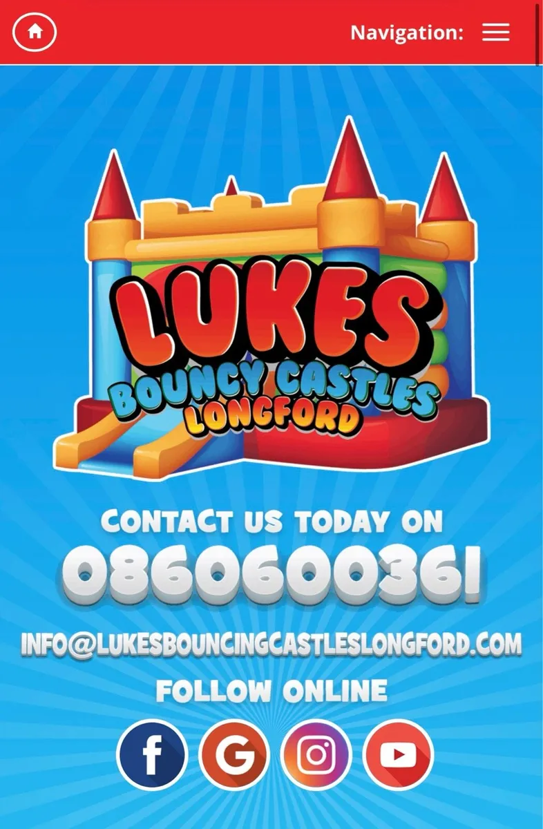 BOUNCY CASTLE BUISNESS FOR SALE LONGFORD