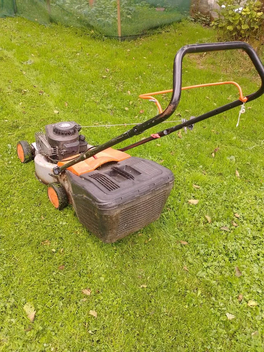 Flymo Briggs petrol lawnmower - Image 4
