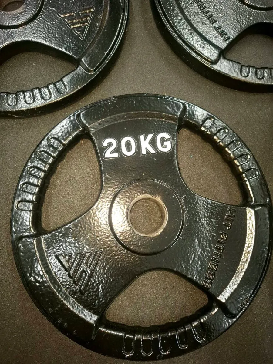 250KG Cast Iron Olympic Weight Plates - Image 2