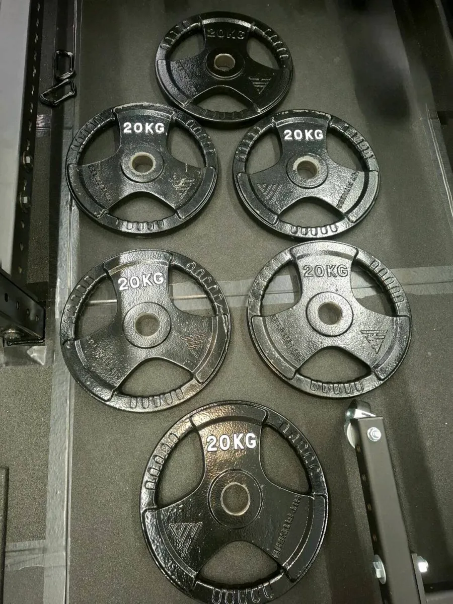 250KG Cast Iron Olympic Weight Plates - Image 1