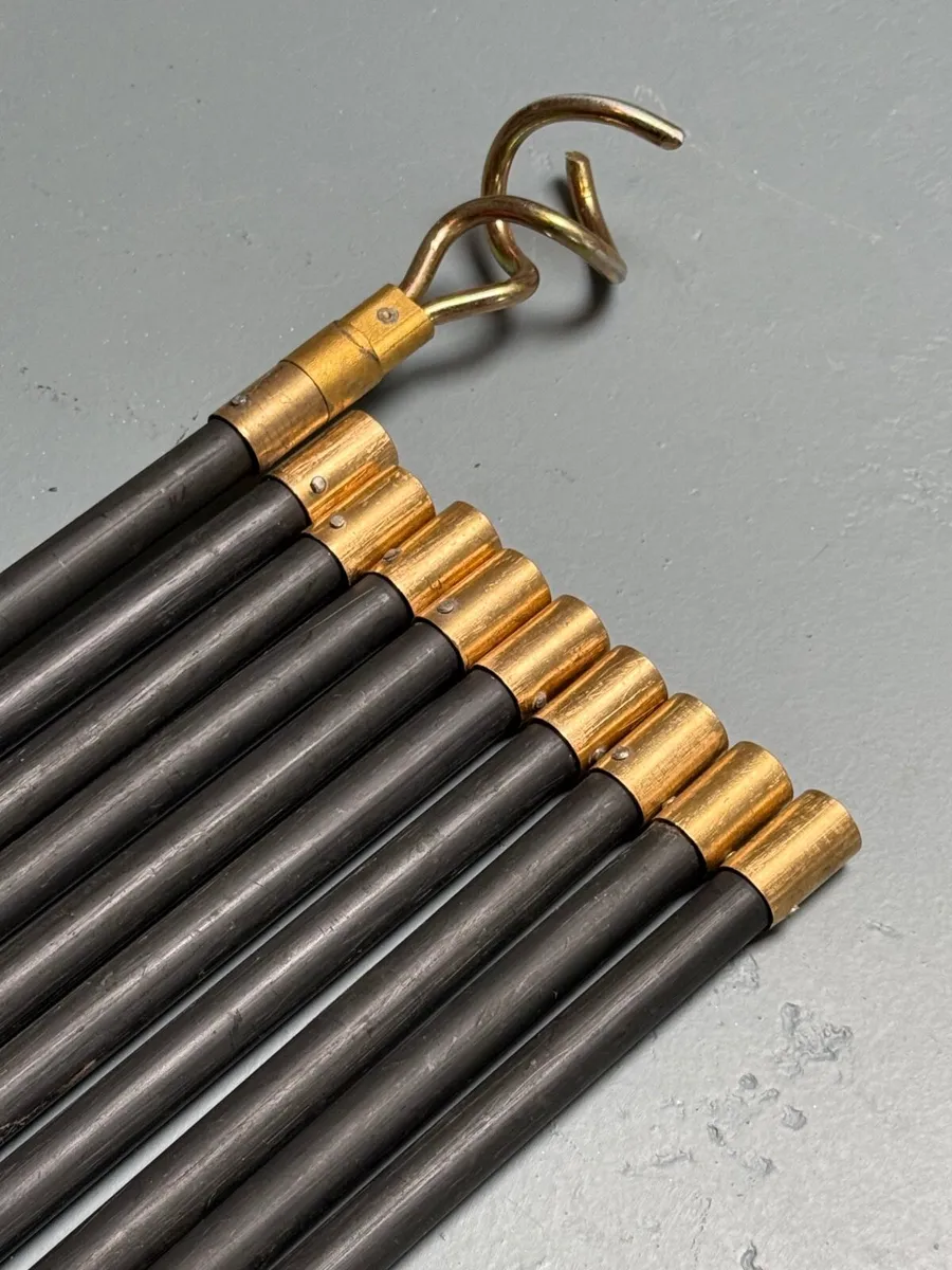 10 Drain Rods Set and Chimney Brush. - Image 4
