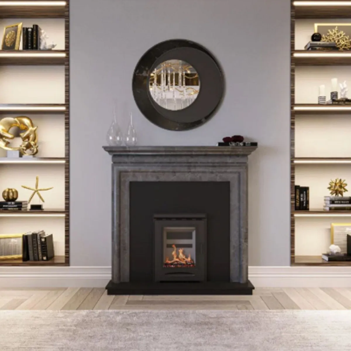 Ascot Rio Cinza 54'' Fireplace Surround - Image 1