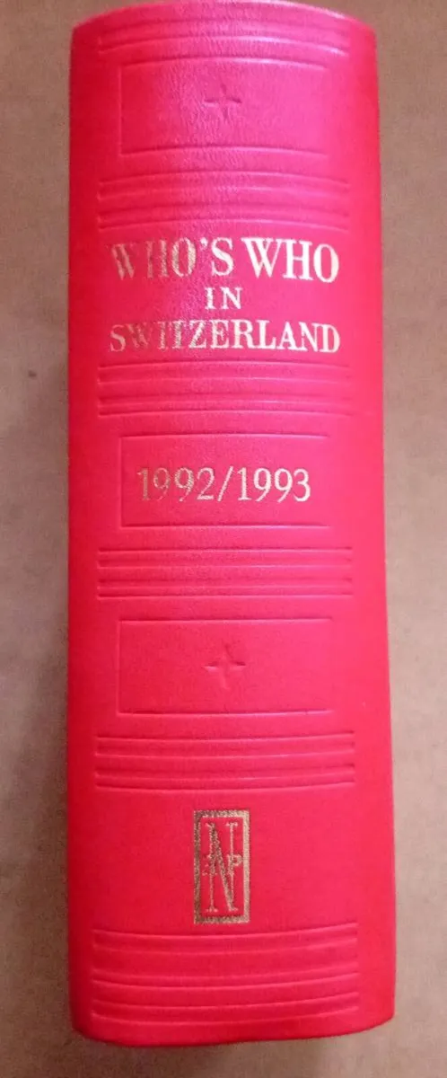 Who's Who Switzerland 1992/1993 Book - Image 1