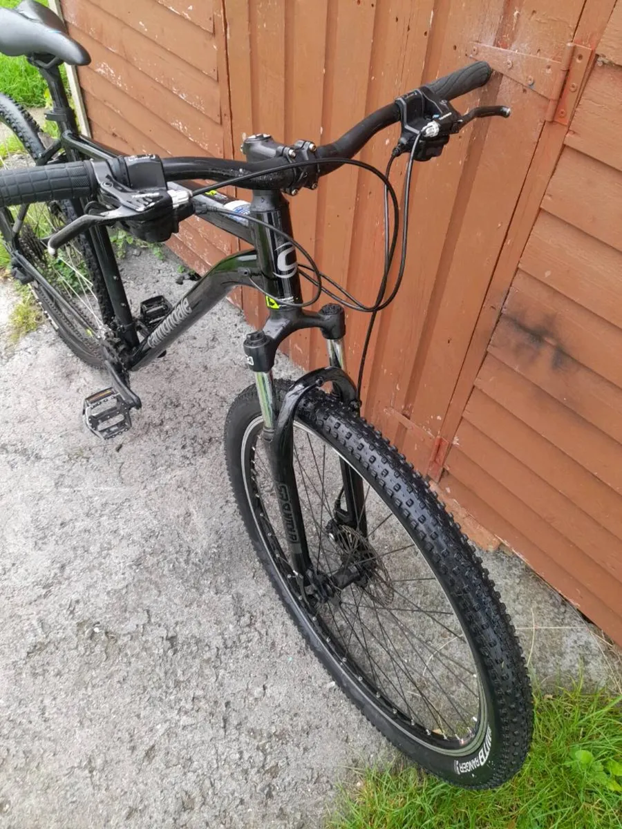 Black cannondale trail mountain bike for sale - Image 4