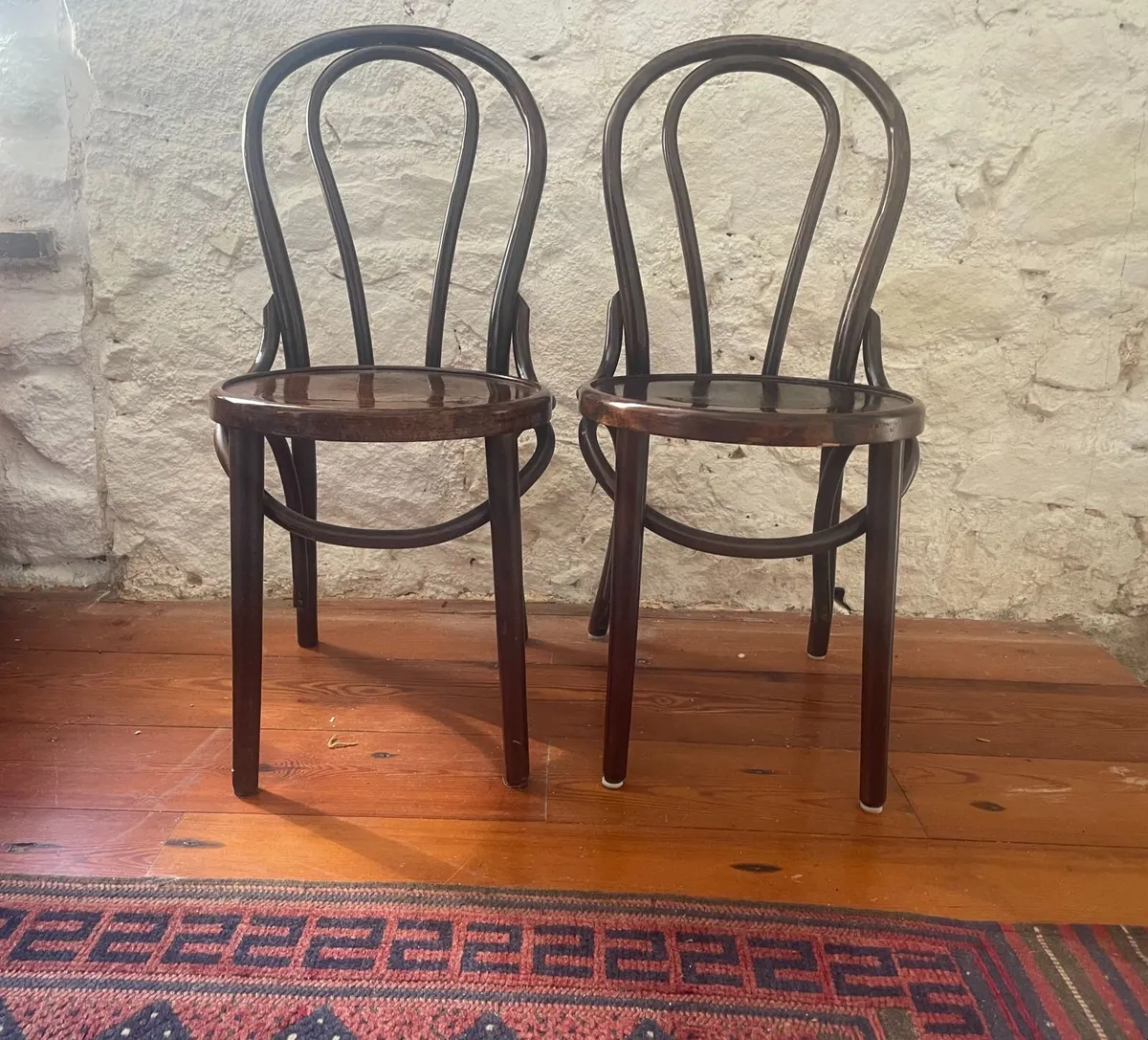 Two Bentwood Café Chairs - Image 1