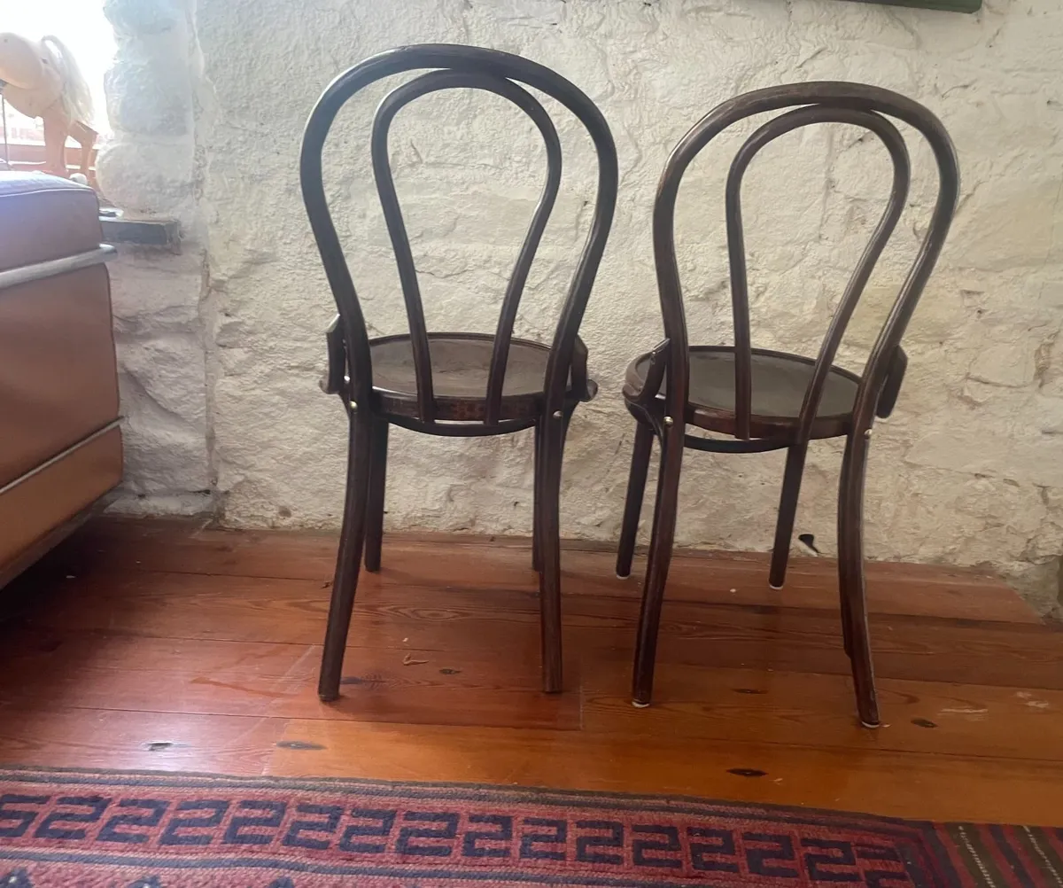 Two Bentwood Café Chairs - Image 2