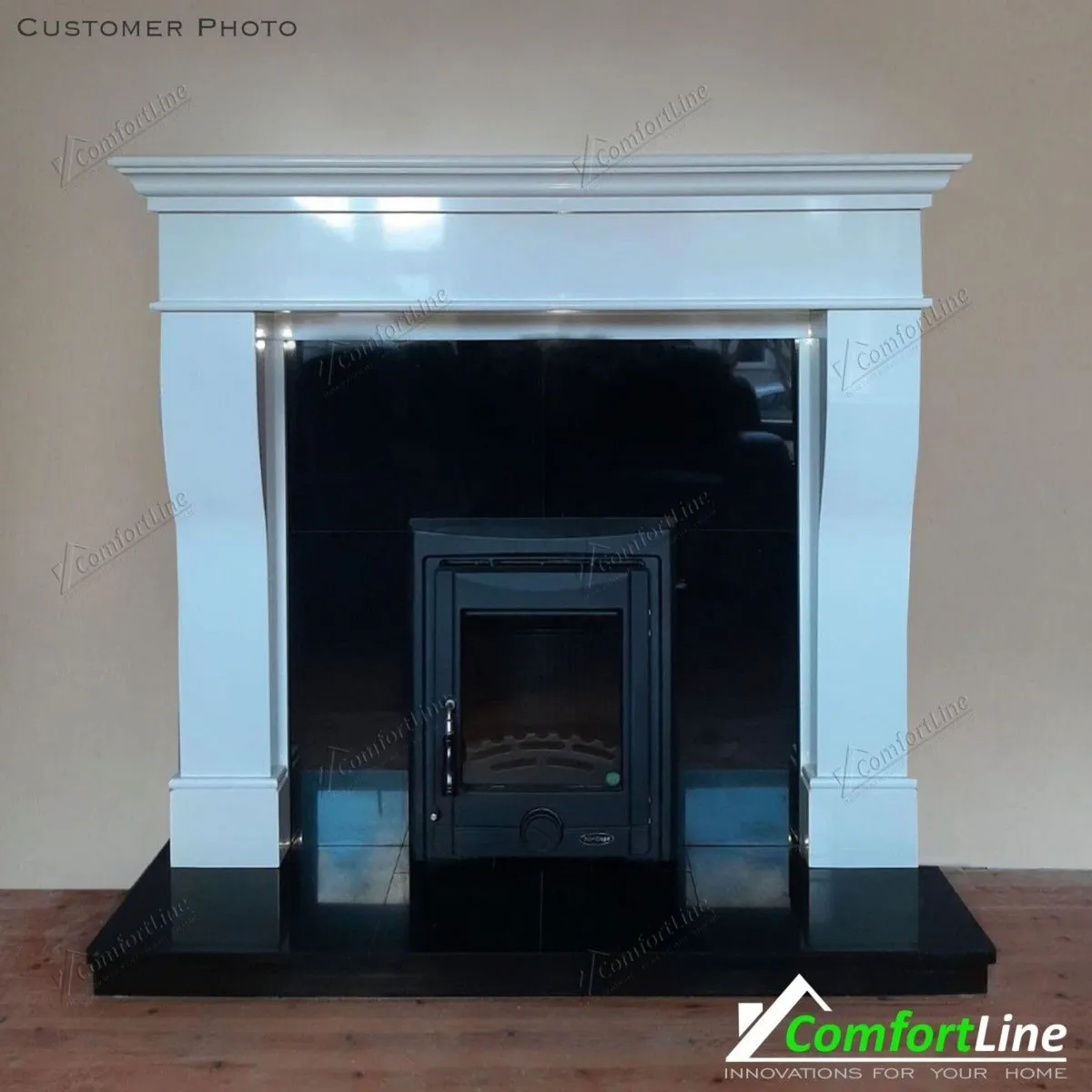Pisa Marble Fire-Surround - Image 1