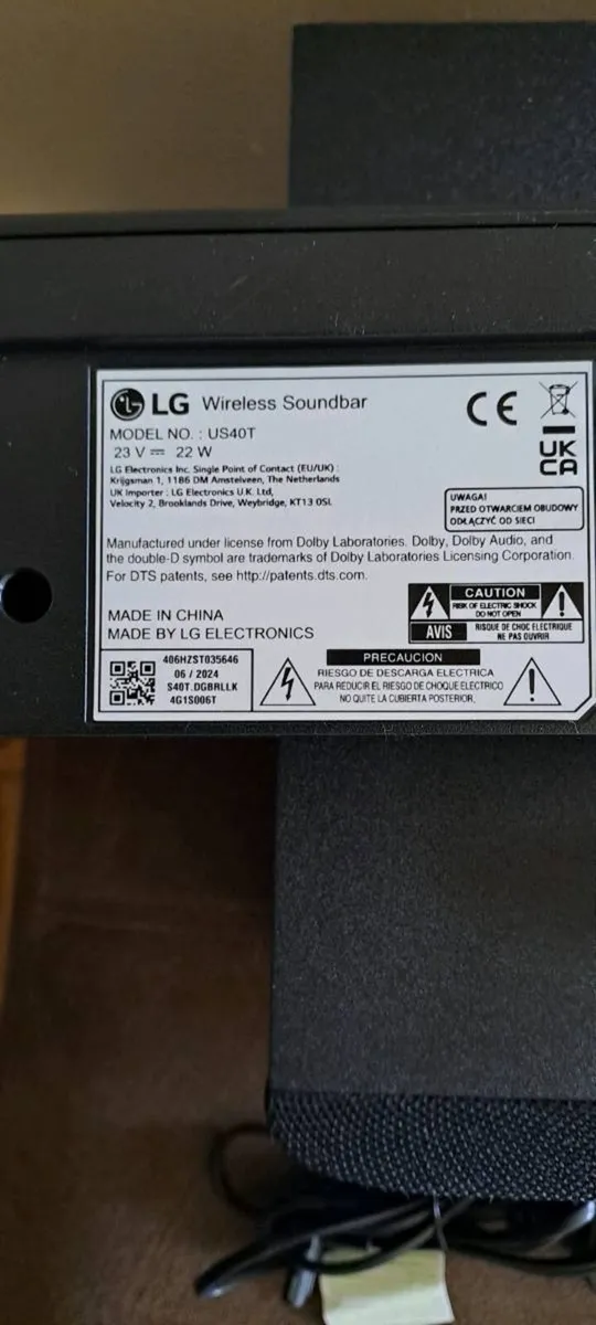 LG sound bar - Image 1