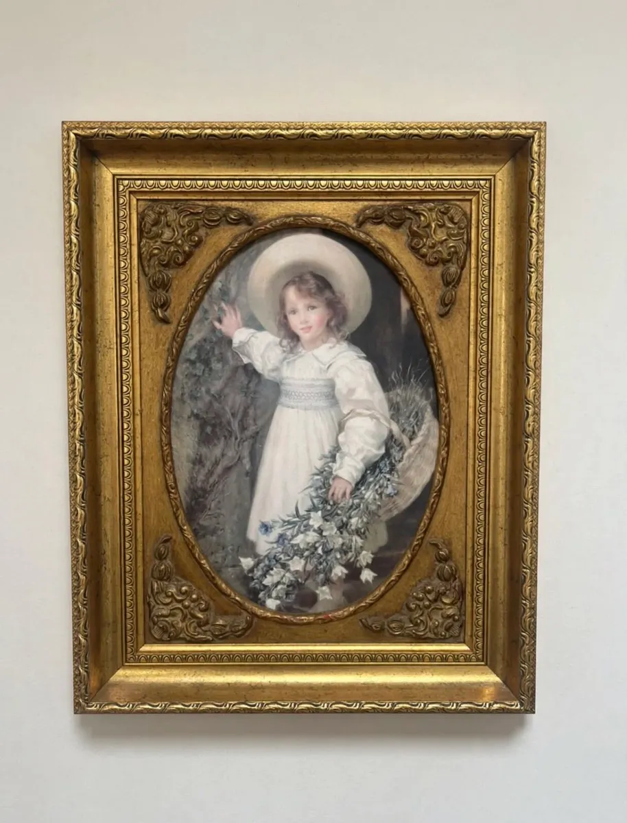 Ornate gold frame print - Image 1
