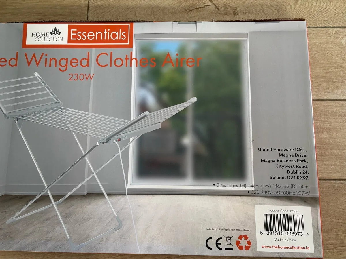 Heated Winged Clothes Airer - Dryer - Image 3