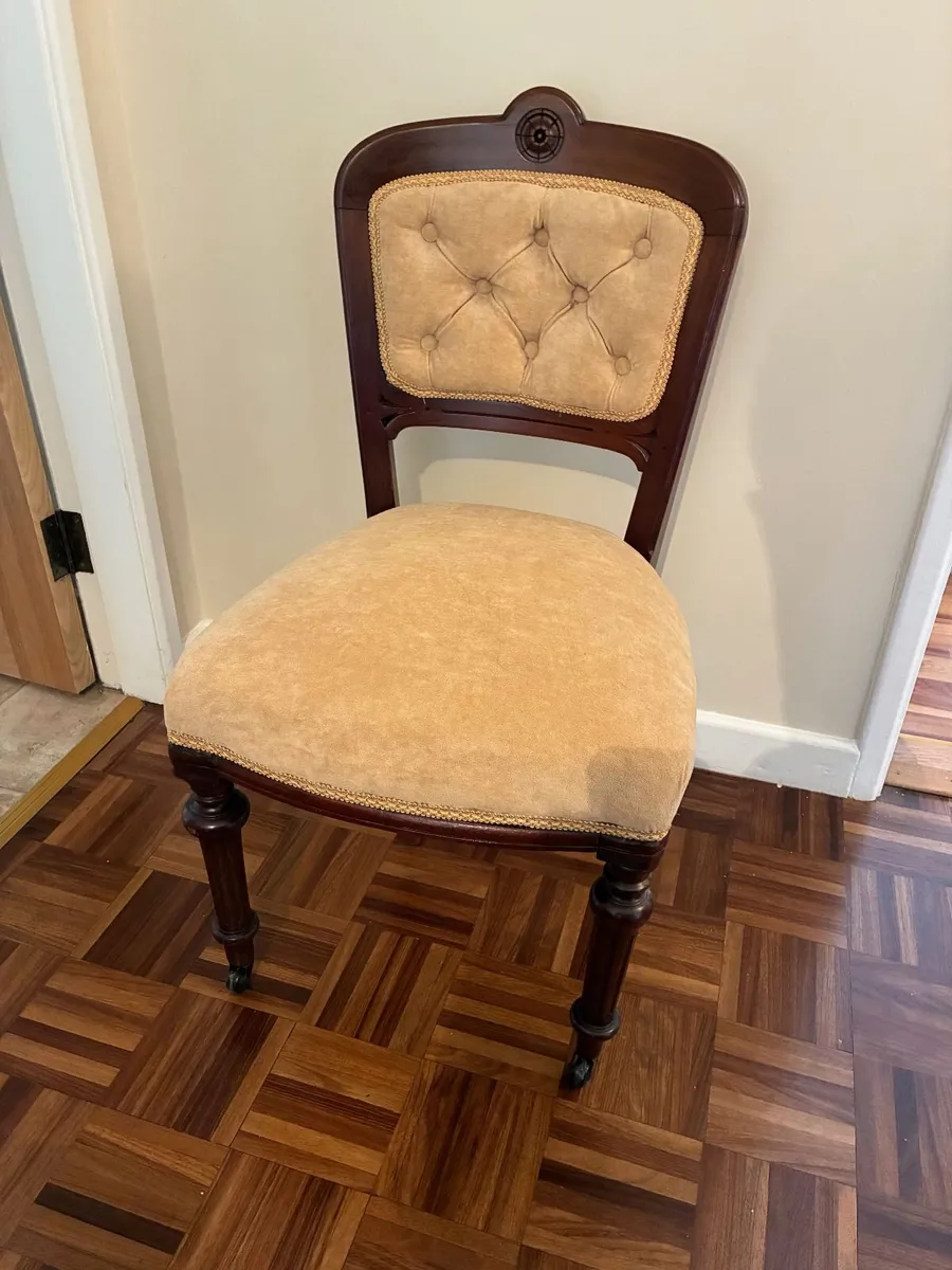 Mahogany dining chairs - Image 2