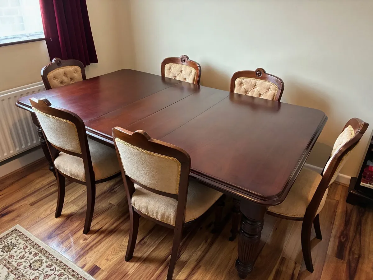 Mahogany dining chairs - Image 4