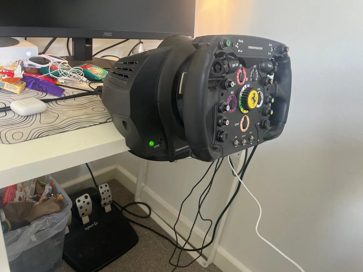 Thrustmaster + Logitech racing sim setup - Image 1