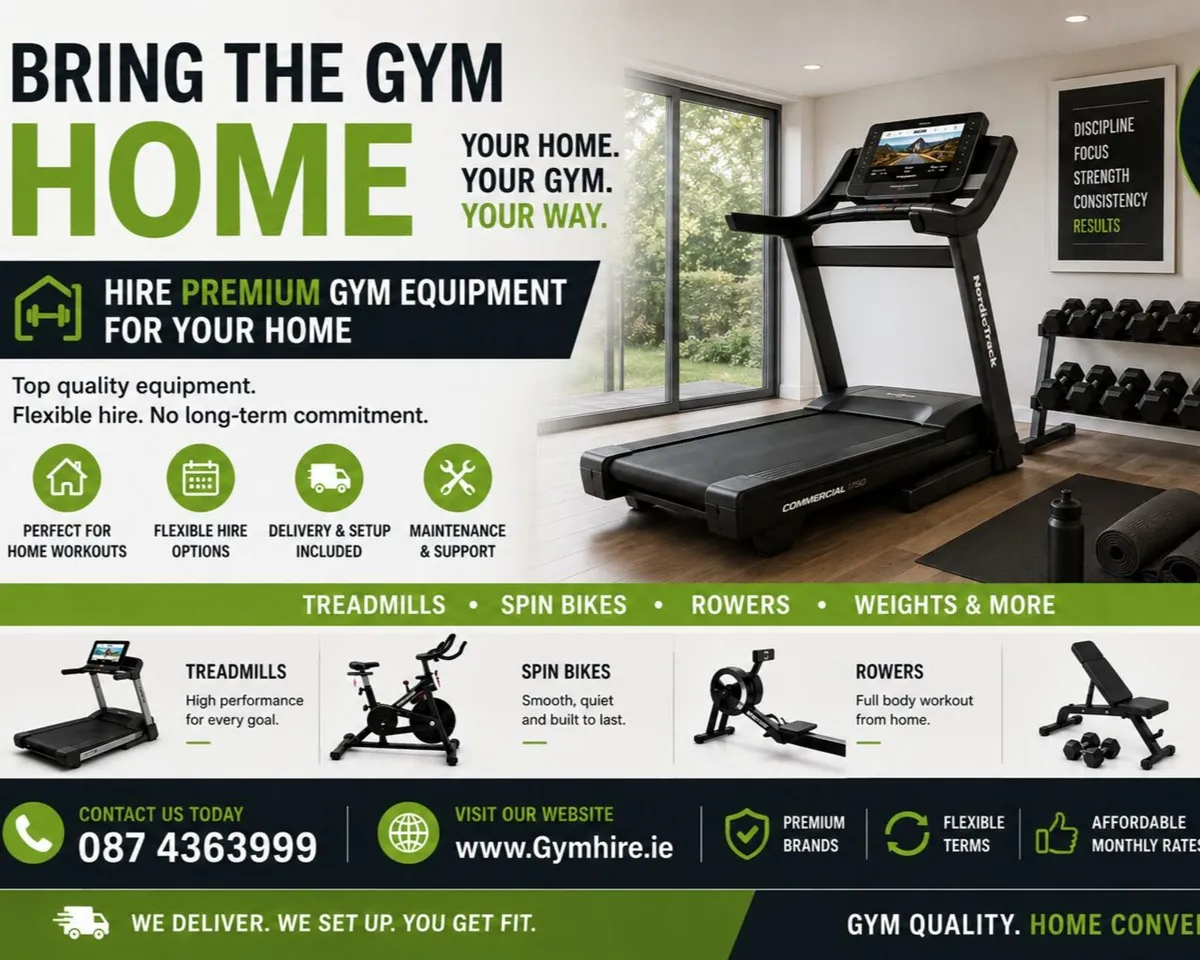 Hire Gym Equipment 4 Home- www.gymhire.ie - Image 1