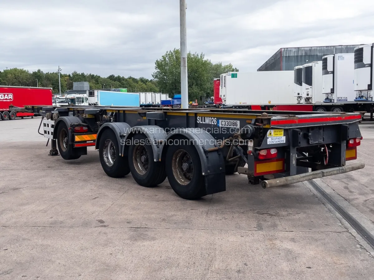 2011 DENNISON SPLITER SKELETAL TRAILER W EXTRA - Image 4