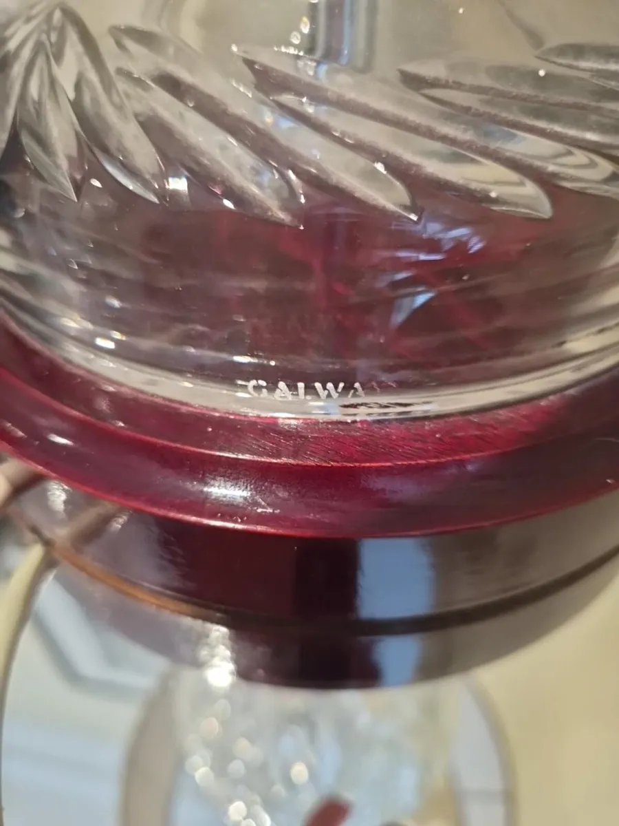 Vintage Galway Crystal Table Lamp - Image 2