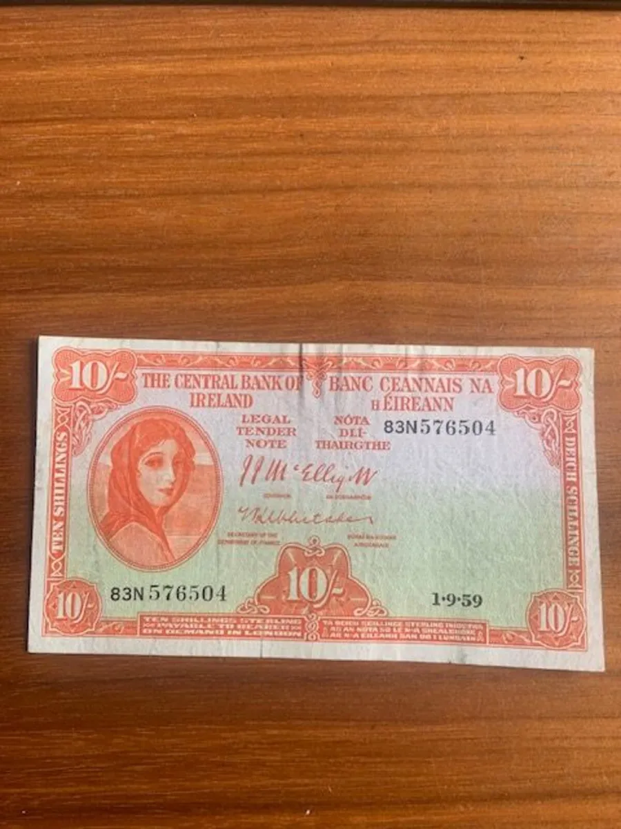 10 Shilling Lavery Notes - 40 Euros Each - Image 1
