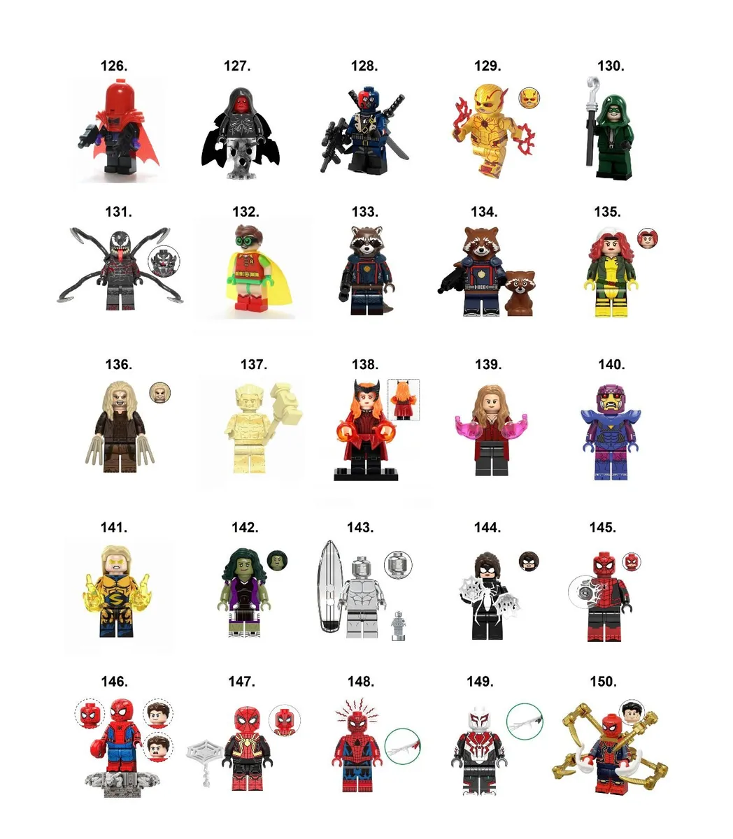 Marvel DC Super Hero Minifigures Compatible (M-S) - Image 2