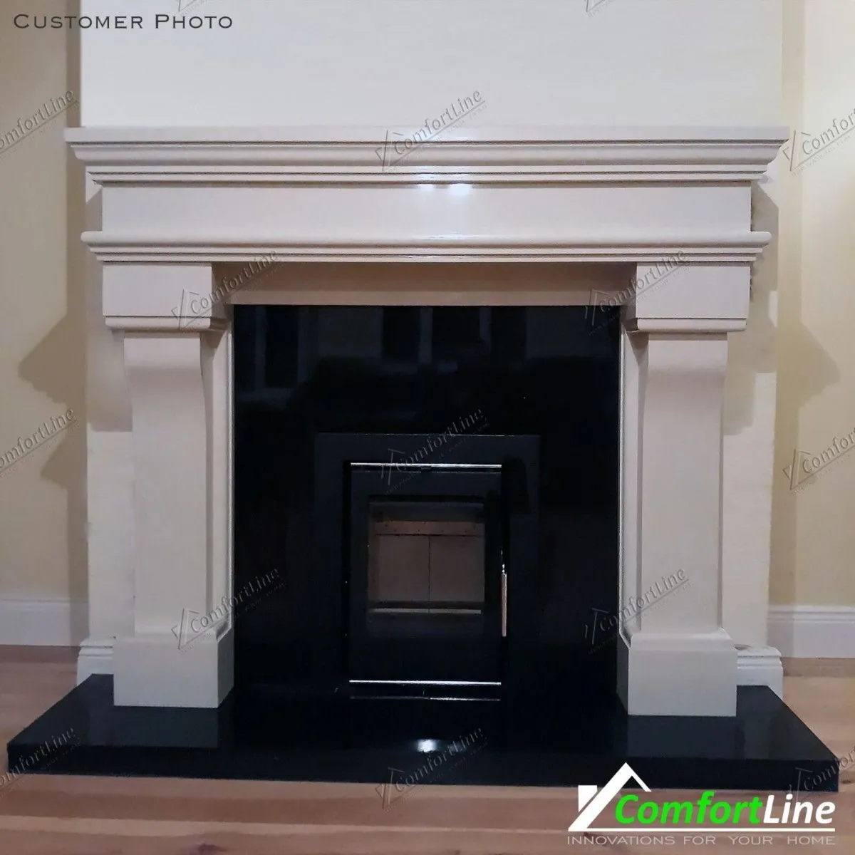 Exclusive Offer  Veneto Fireplace Set, Inset stove - Image 1
