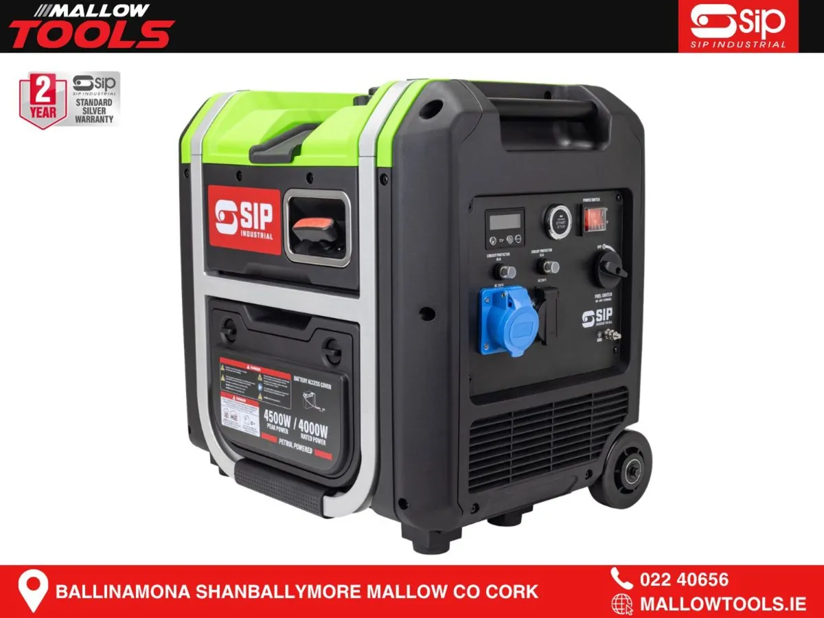SIP ISG4500 Digital Inverter Petrol Generator - Image 1