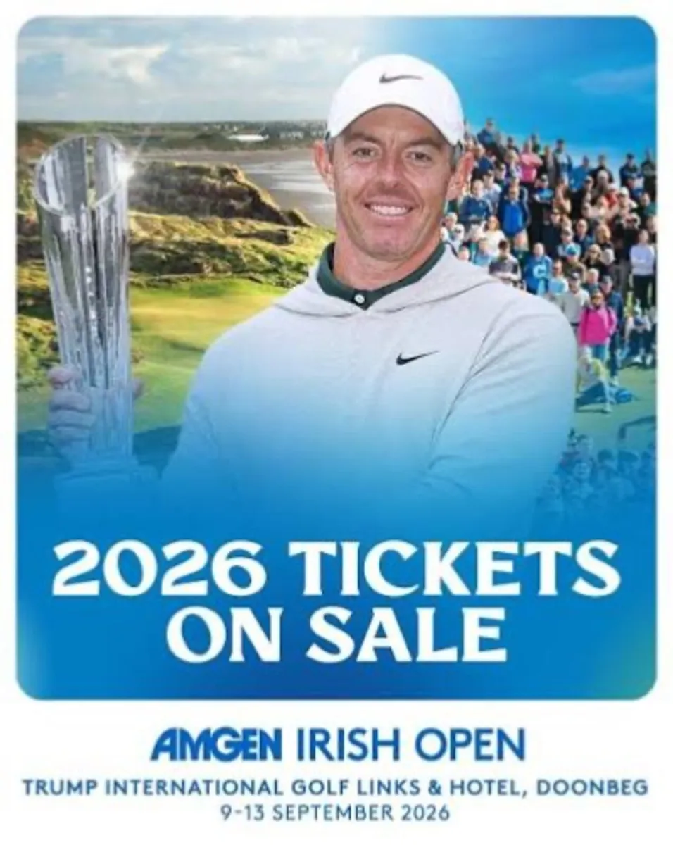 2 Irish Open Saturday Grandstand on 18 Tickets