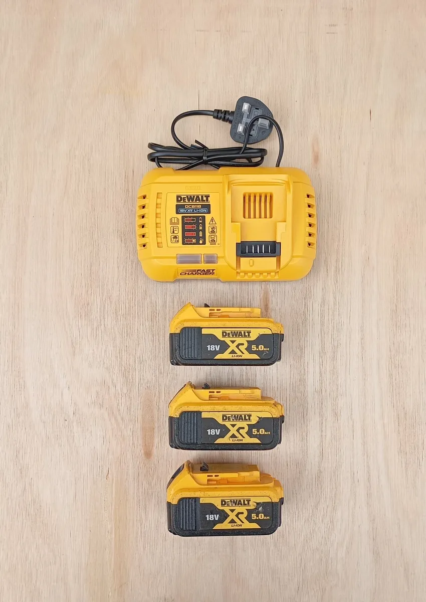 DeWalt Batteries & Charger - Image 1