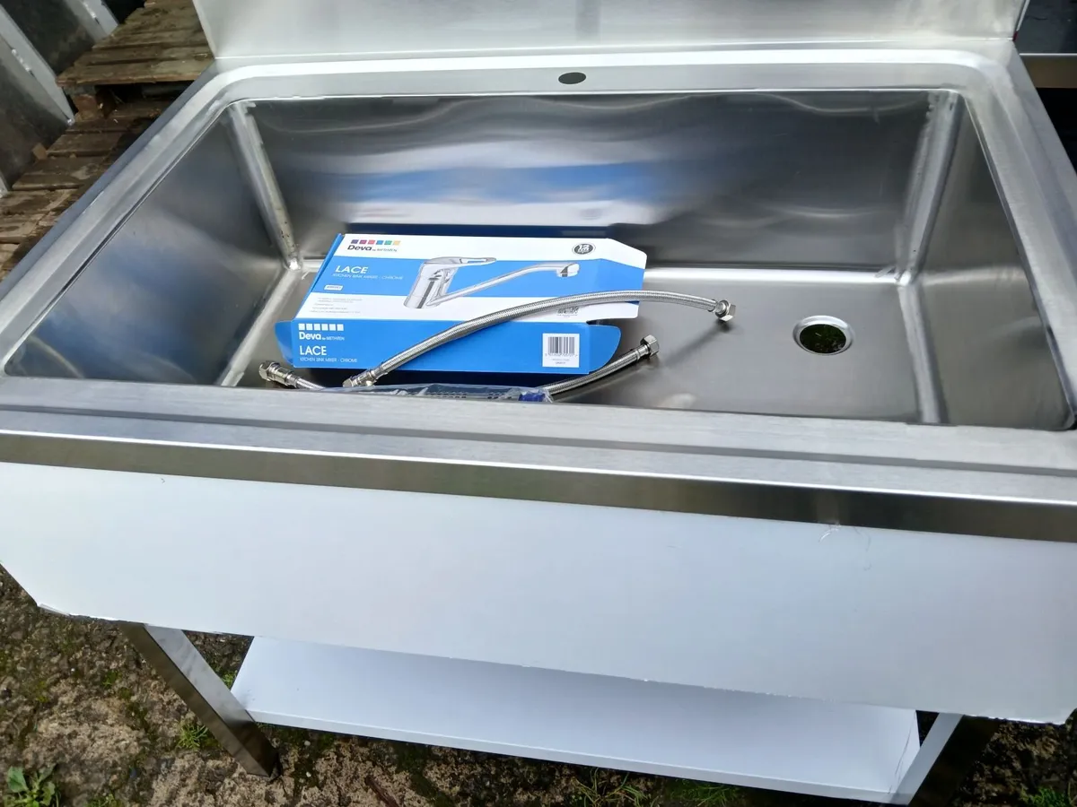 Staneless steel cabbinet sink unit complete - Image 1