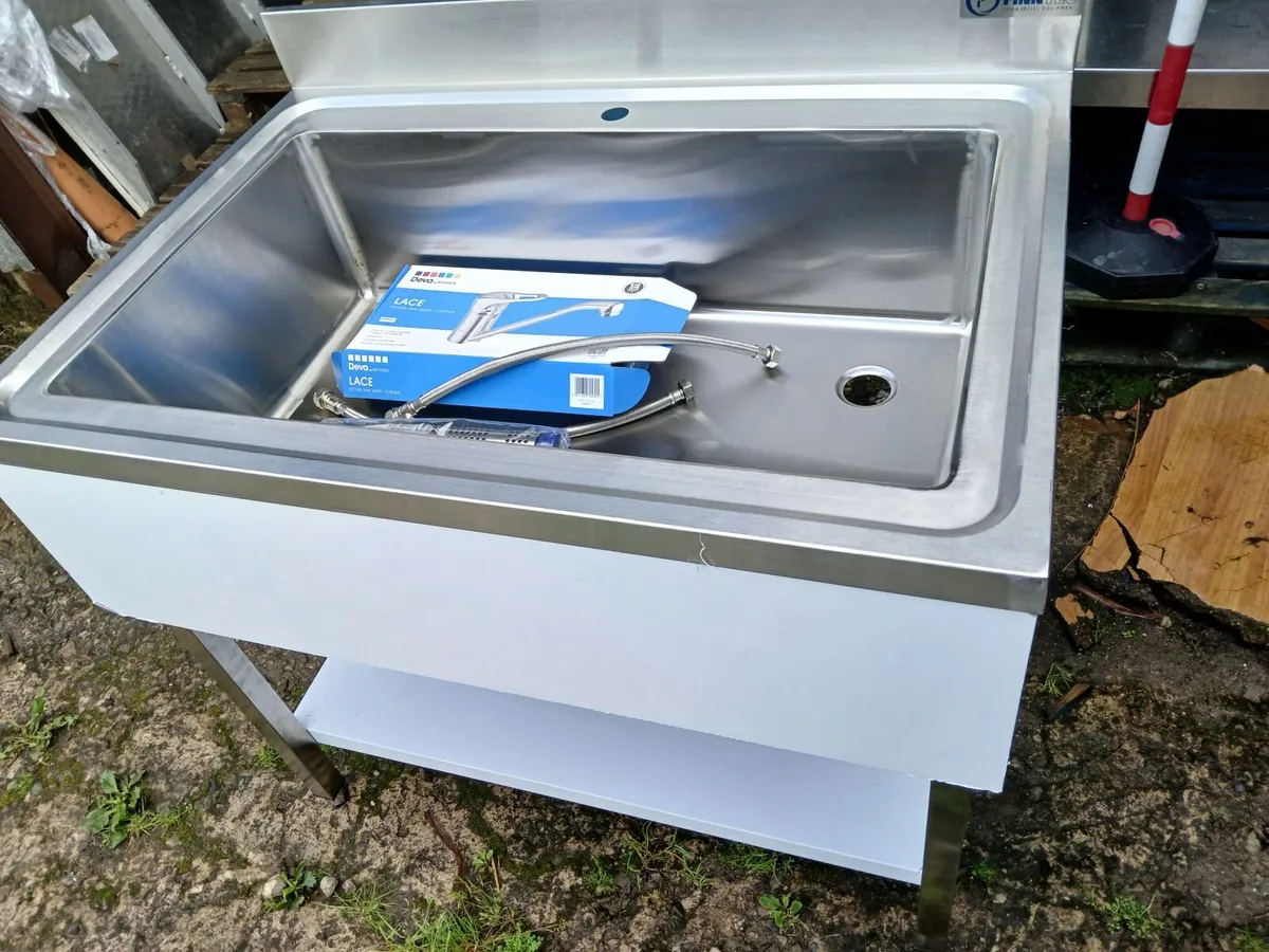 Staneless steel cabbinet sink unit complete - Image 2