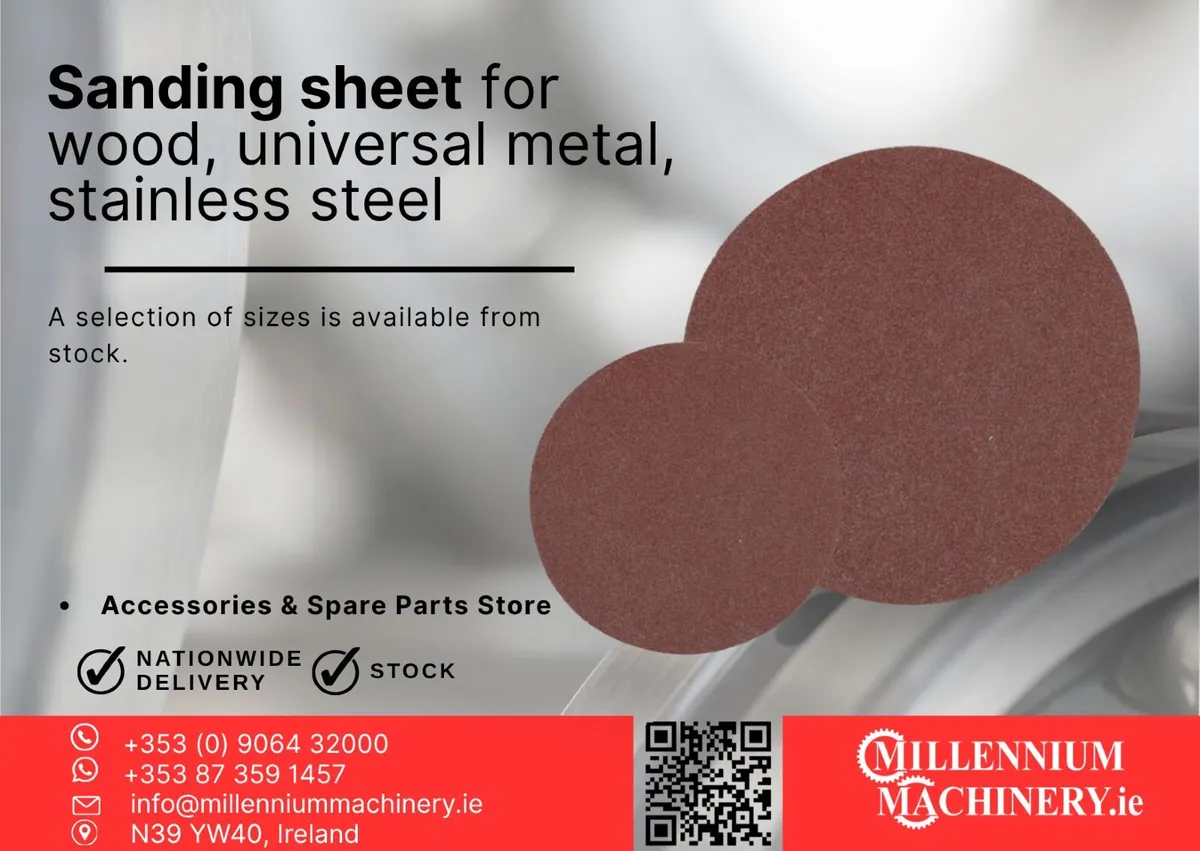Sanding Sheets for Wood, Metal & Stainless Steel - Image 1