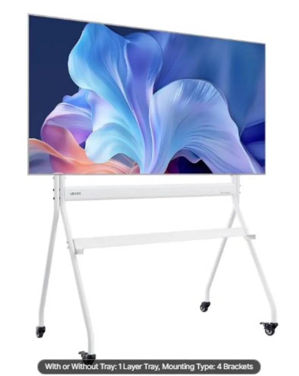 Rolling TV Stand, Mobile TV Cart for 35-100 Inch - Image 1