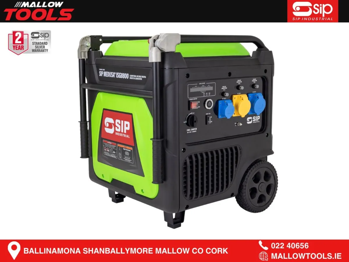 SIP ISG8800 Digital Inverter Petrol Generator - Image 1