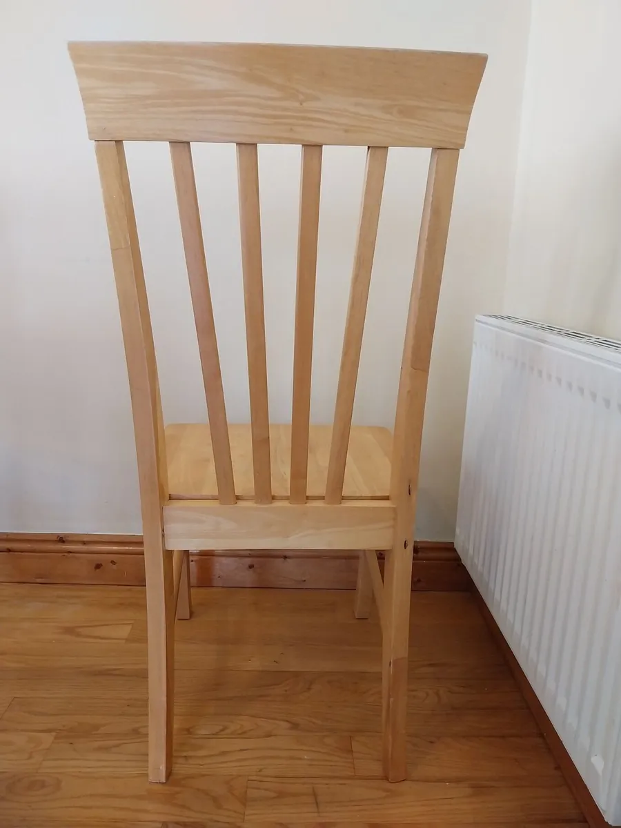 Solid Wood Table & 6 Chairs - Image 3