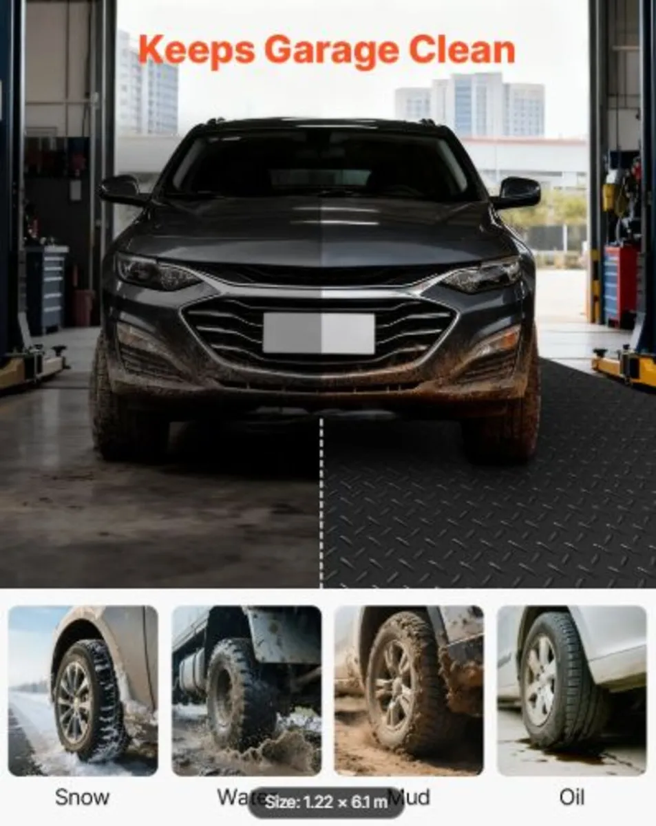 Garage Floor Roll, 1.22 x 6.1 m Garage Flooring - Image 4