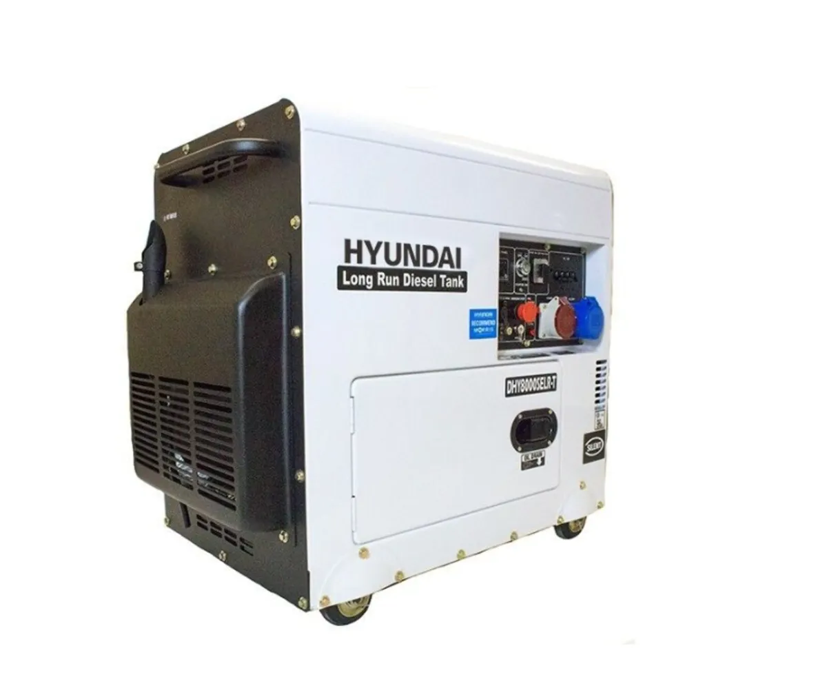 Hyundai 6kW/7.5kVA Silenced Diesel Generator - Image 3