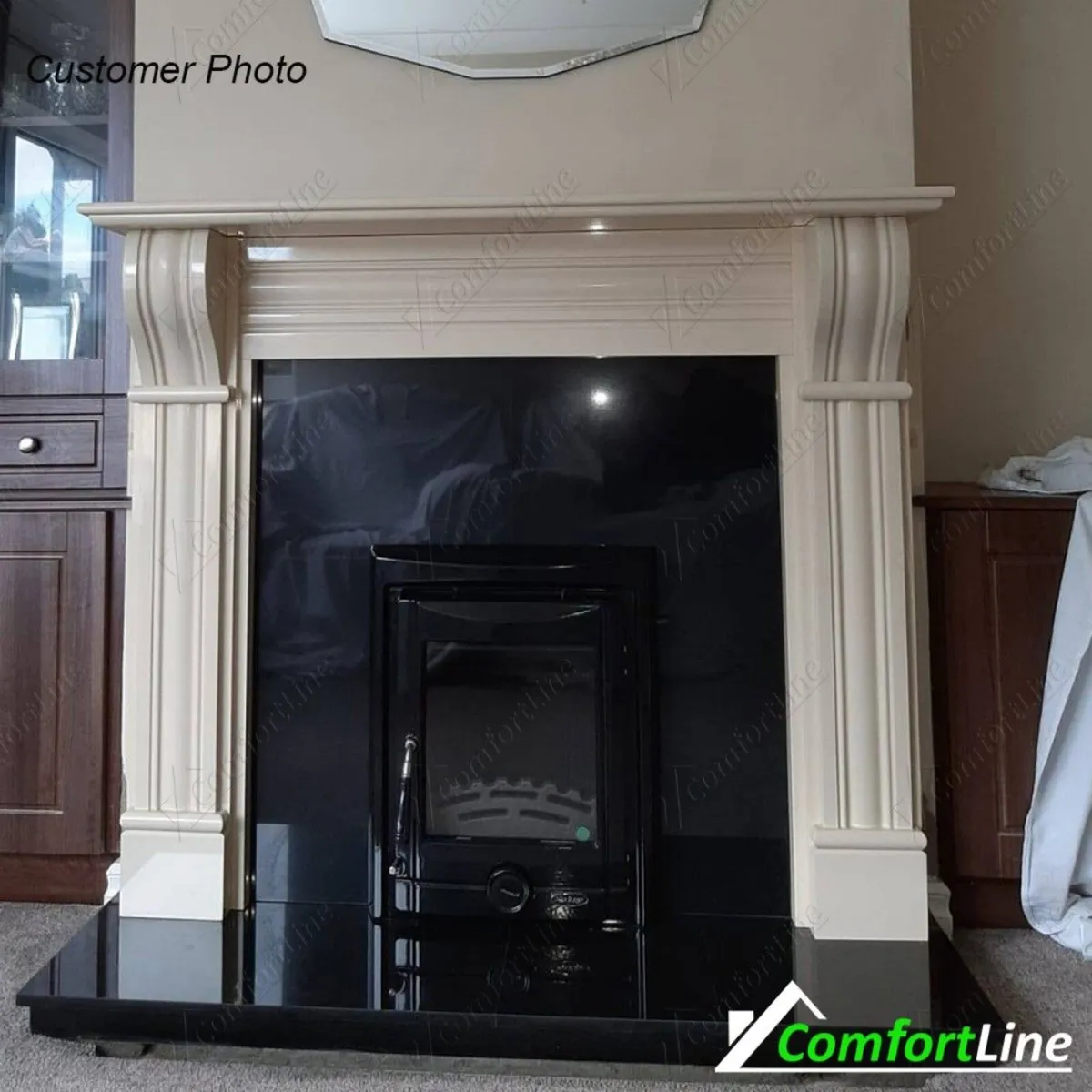 Dublin Corbel Fireplace & Insert Stove, Fully Fitt - Image 2