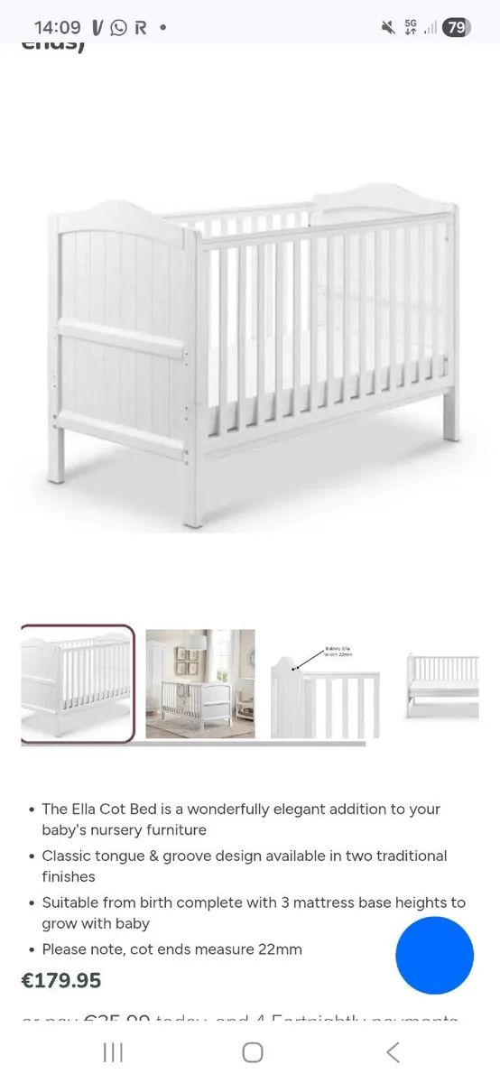 Cot bed - Image 2