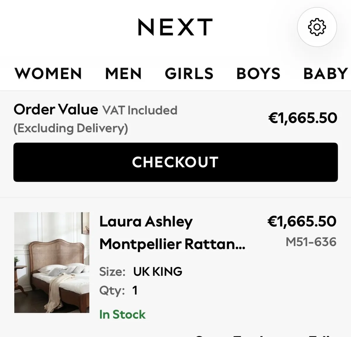 Laura Ashley bed frame king size - Image 3
